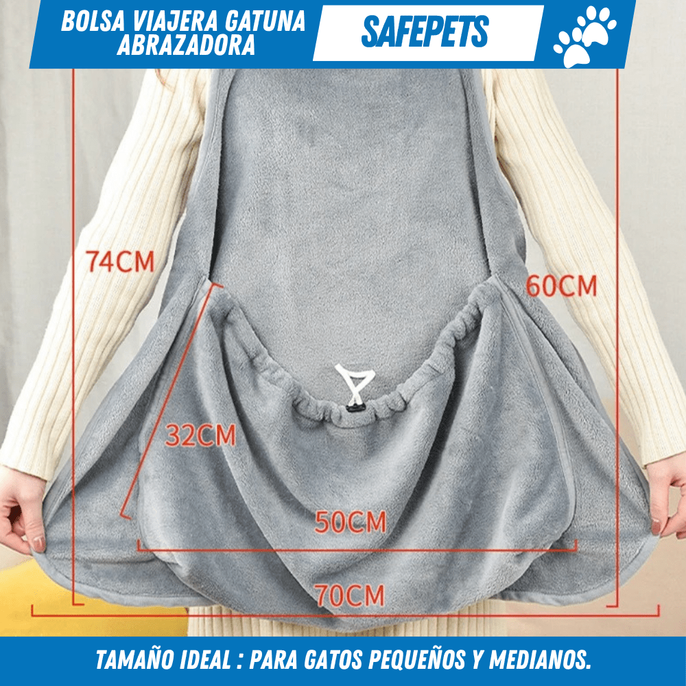 Bolsa Viajera Gatuna Abrazadora – SafePets - Para Regalar - Paga al Recibir - Envío Gratis