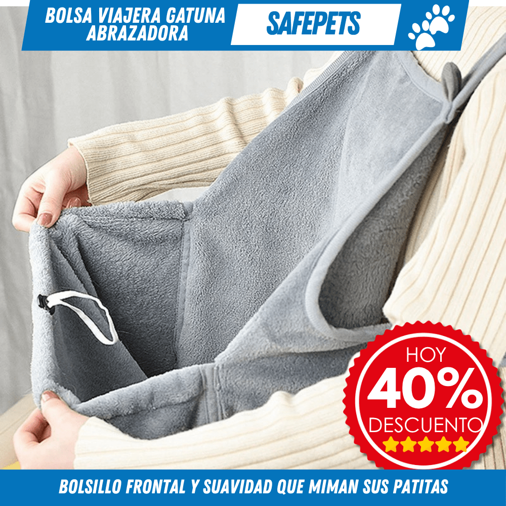 Bolsa Viajera Gatuna Abrazadora – SafePets - Para Regalar - Paga al Recibir - Envío Gratis