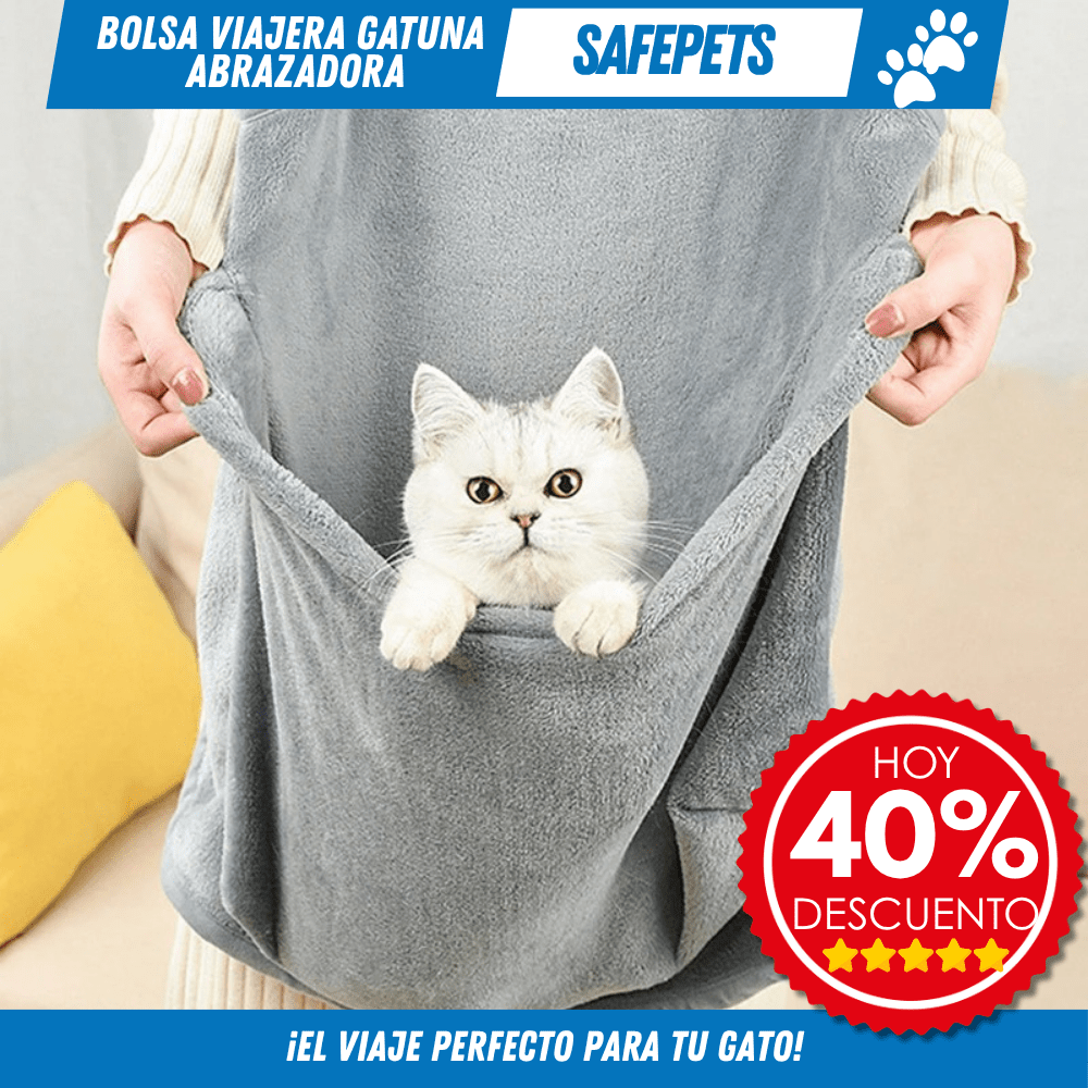 Bolsa Viajera Gatuna Abrazadora – SafePets - Para Regalar - Paga al Recibir - Envío Gratis