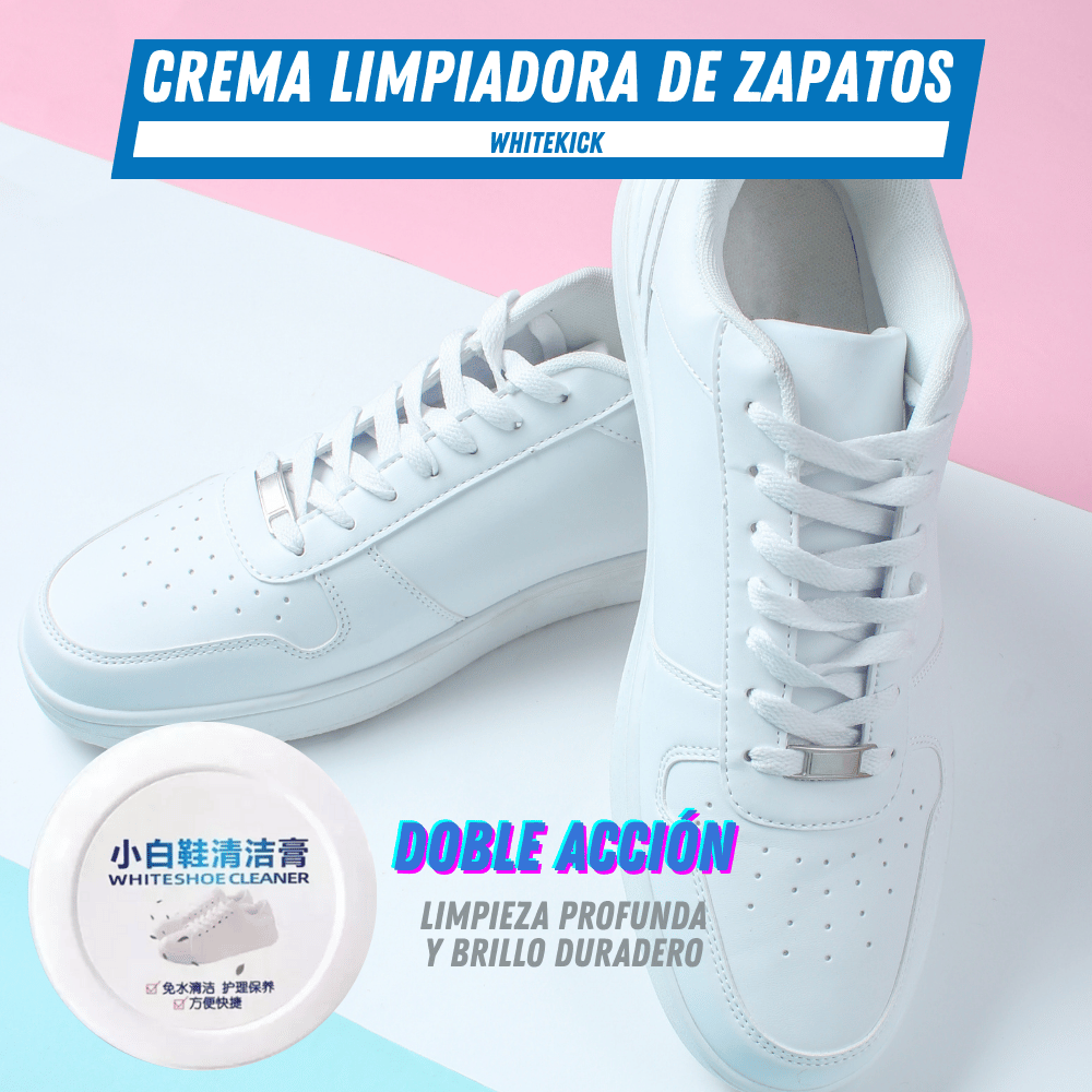 Crema Limpiadora de Zapatos - WhiteKicK Pague 1 lleve 2 - Para Regalar - Paga al Recibir - Envío Gratis