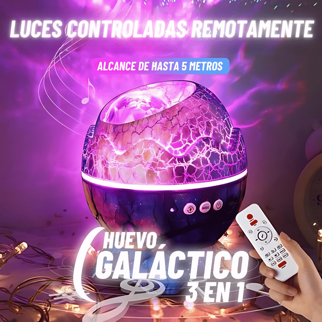 Huevo Proyector Galáctico 3 en 1 - Para Regalar - Paga al Recibir - Envío Gratis