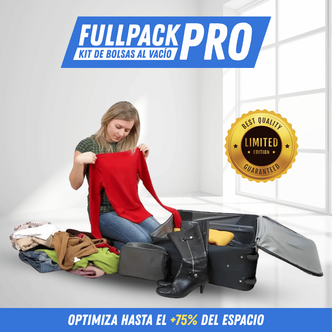 Kit Bolsas al vacío - FullPack Pro - Para Regalar - Paga al Recibir - Envío Gratis