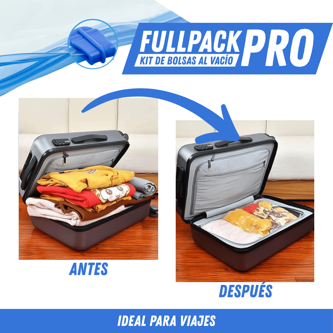 Kit Bolsas al vacío - FullPack Pro - Para Regalar - Paga al Recibir - Envío Gratis