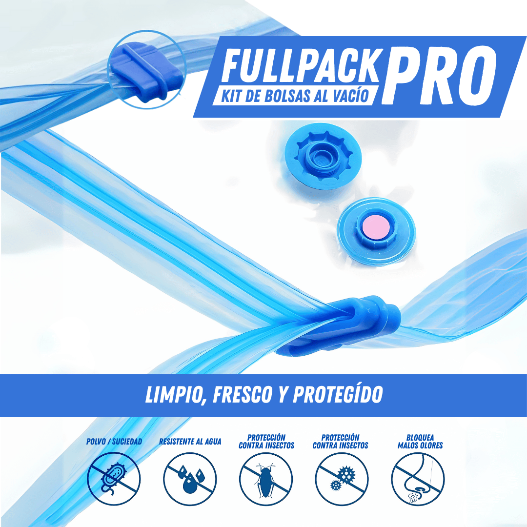 Kit Bolsas al vacío - FullPack Pro - Para Regalar - Paga al Recibir - Envío Gratis