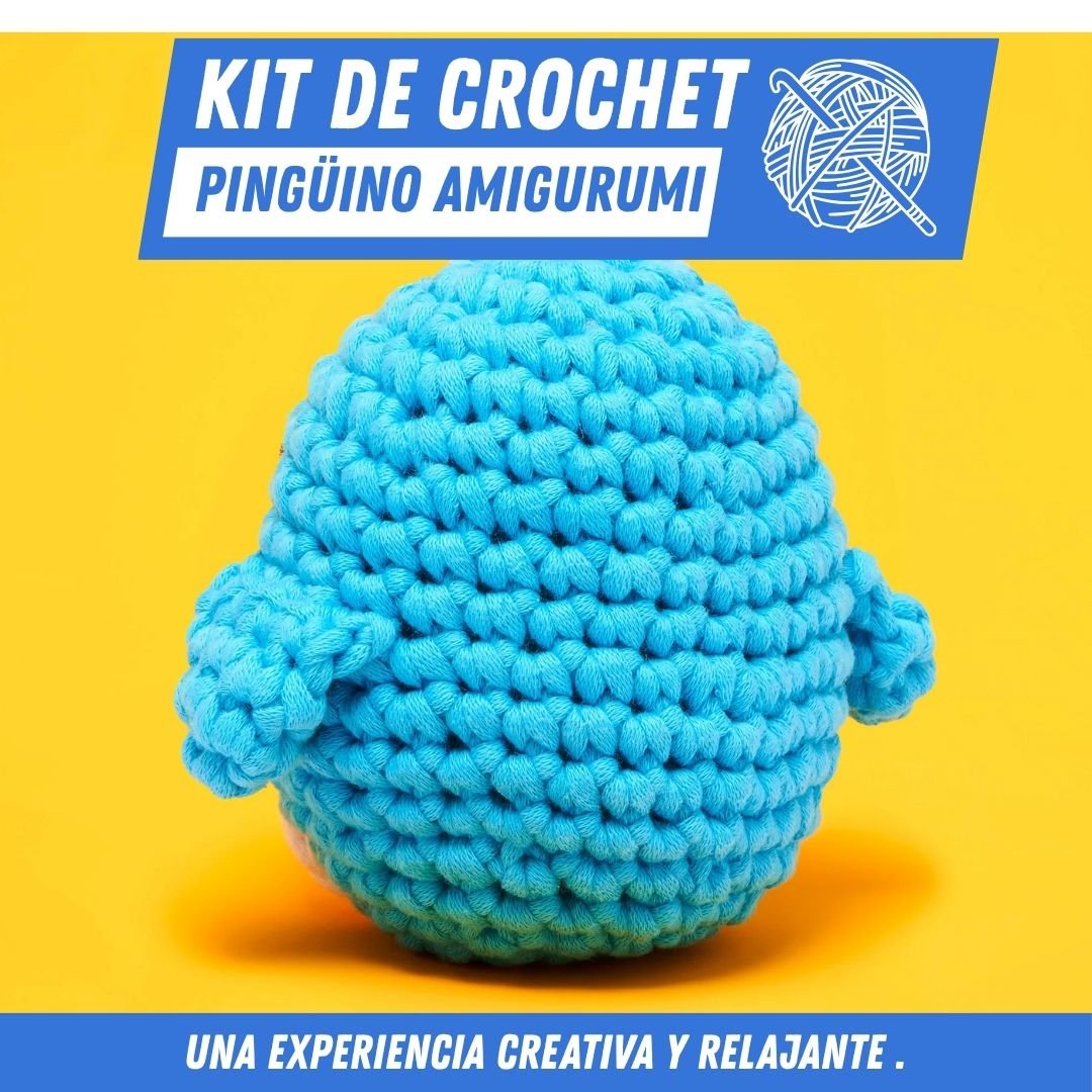 Kit de Crochet – Pingüino Amigurumi - Para Regalar - Paga al Recibir - Envío Gratis