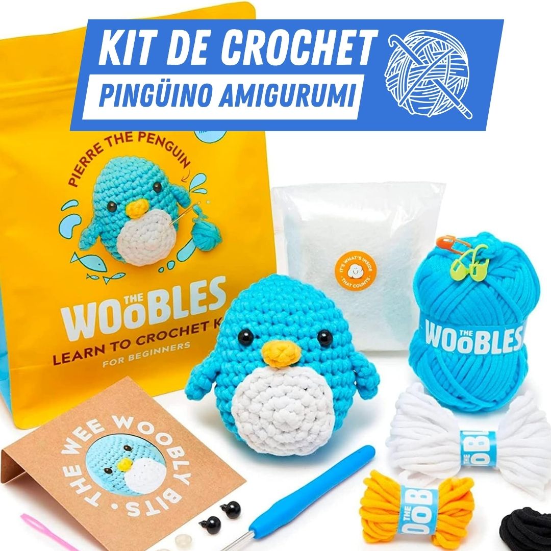 Kit de Crochet – Pingüino Amigurumi - Para Regalar - Paga al Recibir - Envío Gratis