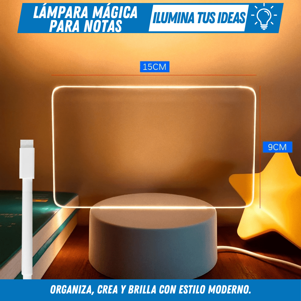 Lámpara Mágica para Notas – Ilumina tus ideas - Para Regalar - Paga al Recibir - Envío Gratis