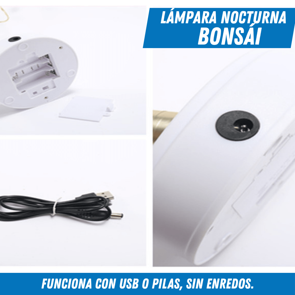Lámpara Nocturna Bonsái – Relajación y Estilo para Cada Rincón - Para Regalar - Paga al Recibir - Envío Gratis