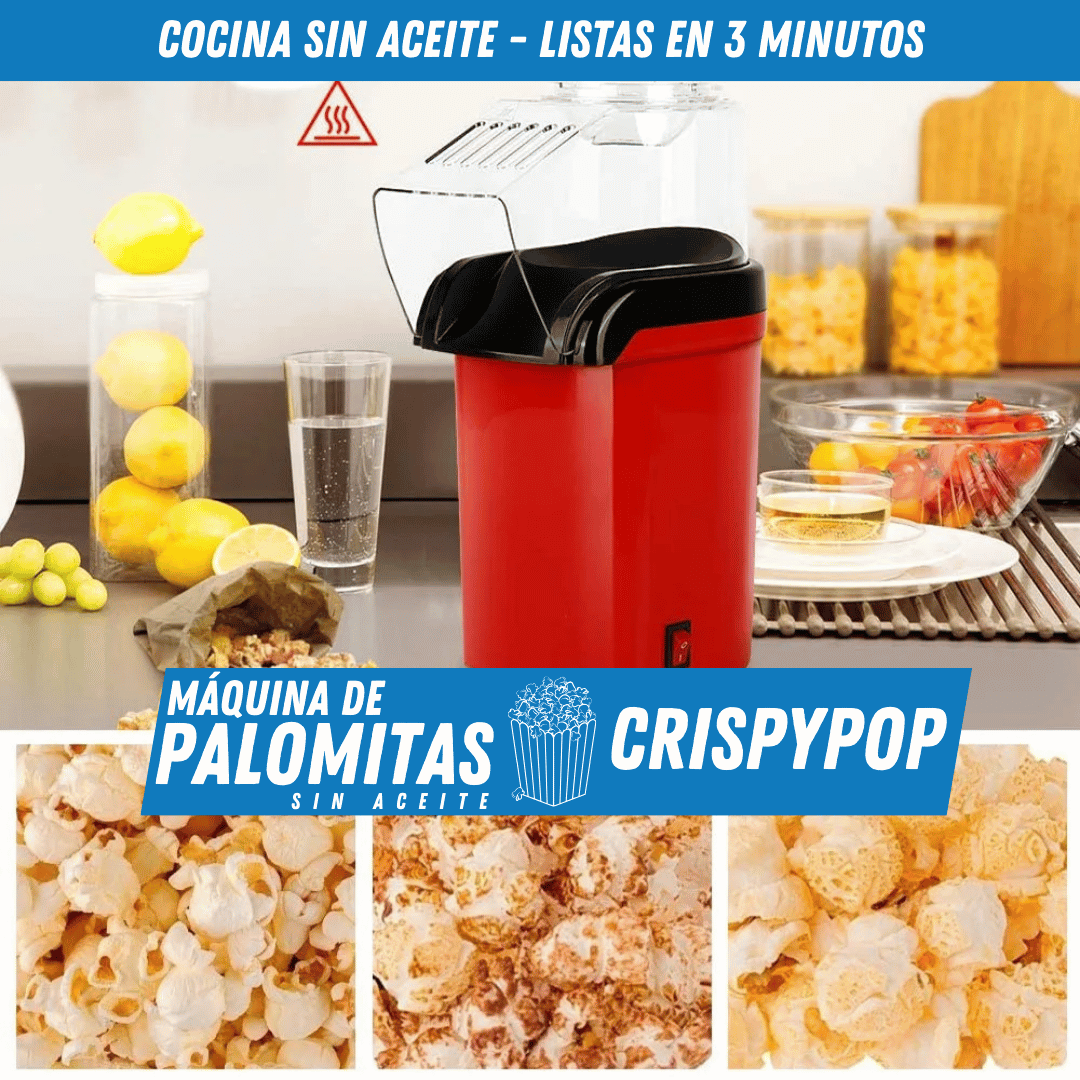 Máquina de Palomitas sin aceite - CrispyPop - Para Regalar - Paga al Recibir - Envío Gratis