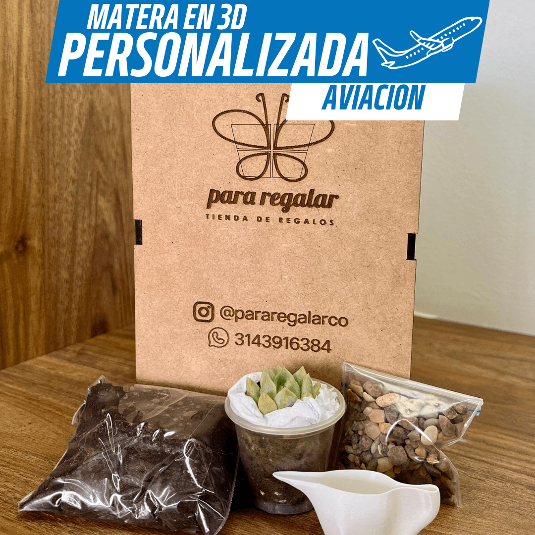 Matera 3D Costurer@ – Tu Estilo, Tu Planta - GRATIS mini jarra para regar - Para Regalar - Paga al Recibir - Envío Gratis