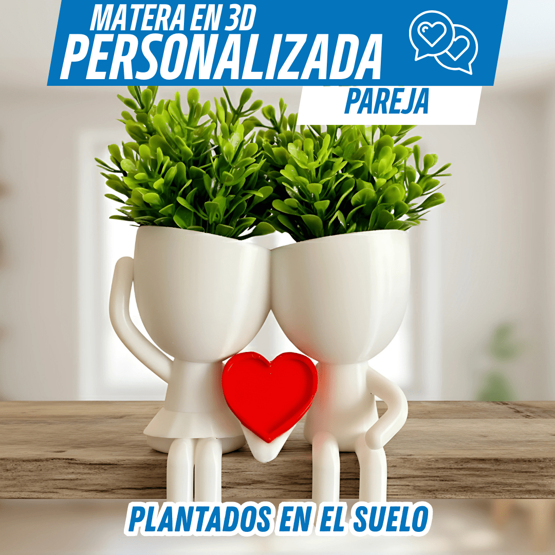 Matera 3D Personalizada – Amor que Florece Siempre - Para Regalar - Paga al Recibir - Envío Gratis