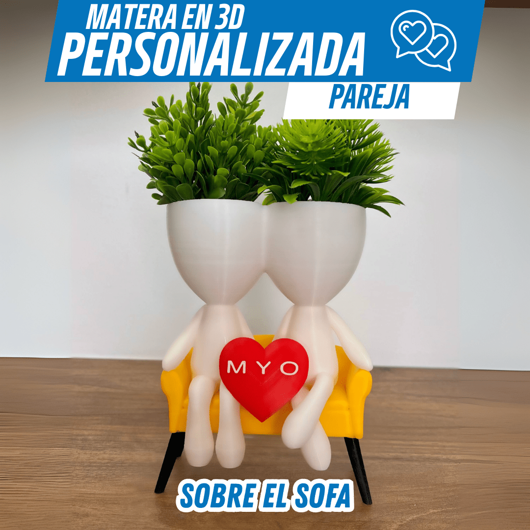 Matera 3D Personalizada – Amor que Florece Siempre - Para Regalar - Paga al Recibir - Envío Gratis
