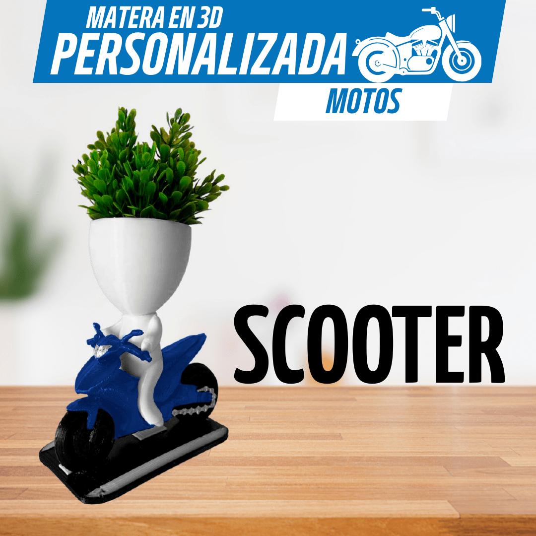 Matera Motera 3D Personalizable - Pasión sobre Ruedas - Para Regalar - Paga al Recibir - Envío Gratis