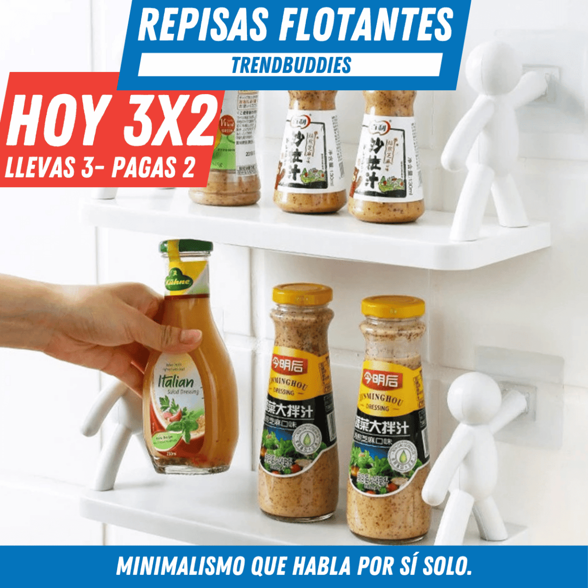 Repisas Flotantes - TrendBuddies Paga 2 lleva 3 - Para Regalar - Paga al Recibir - Envío Gratis