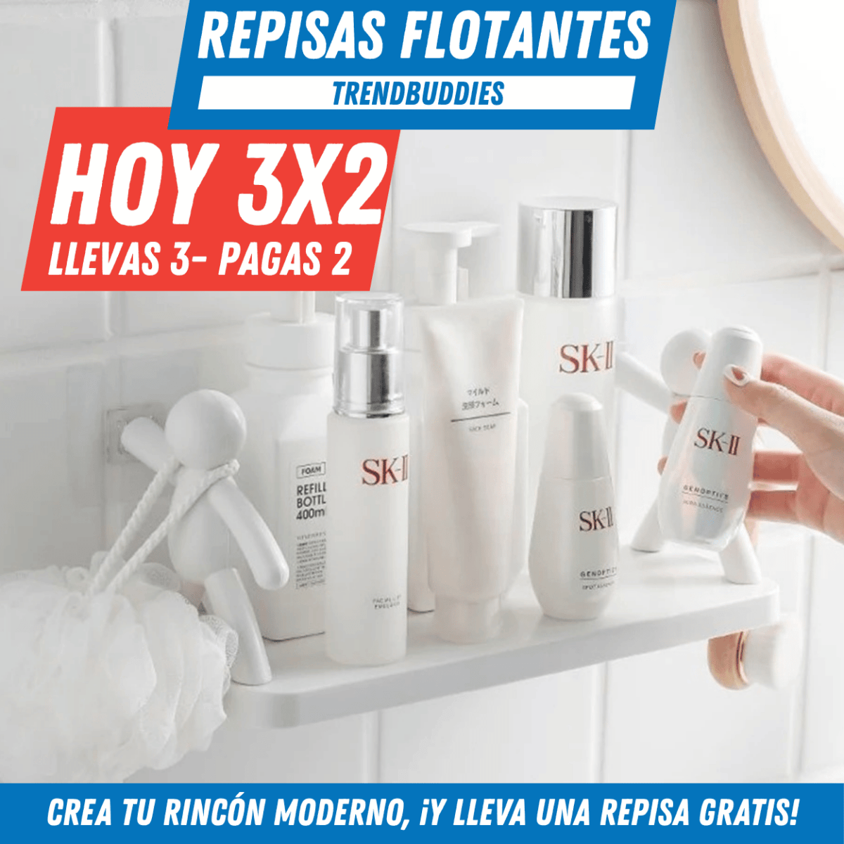Repisas Flotantes - TrendBuddies Paga 2 lleva 3 - Para Regalar - Paga al Recibir - Envío Gratis