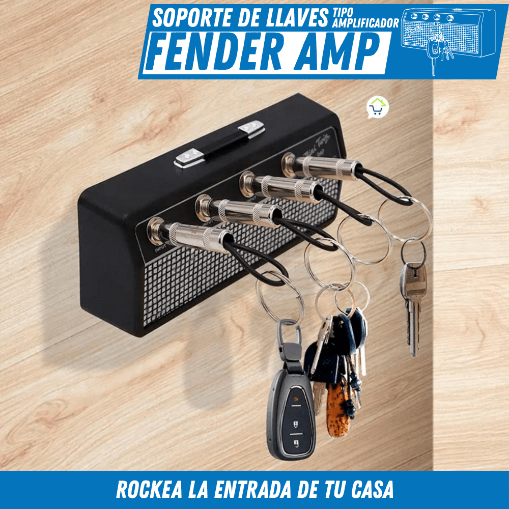Soporte de Llaves Estilo Amplificador – Cuelga tus llaves como una estrella de rock - Para Regalar - Paga al Recibir - Envío Gratis