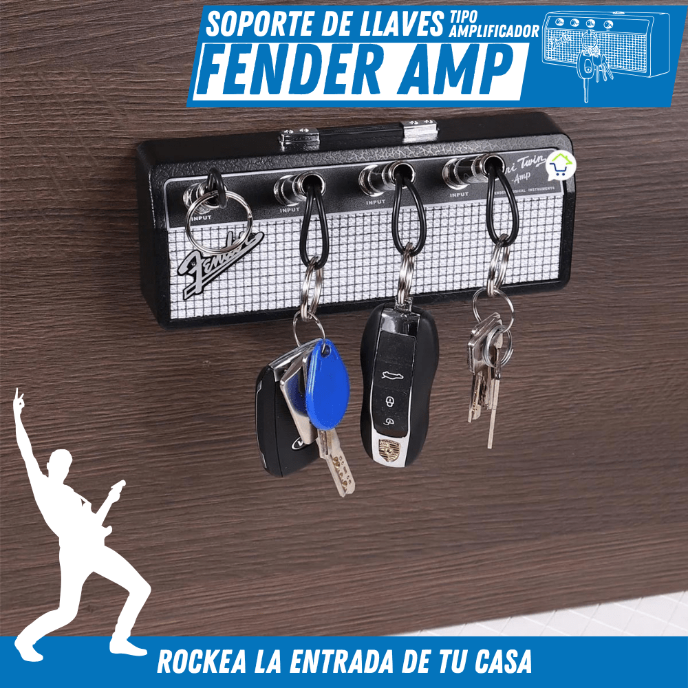 Soporte de Llaves Estilo Amplificador – Cuelga tus llaves como una estrella de rock - Para Regalar - Paga al Recibir - Envío Gratis