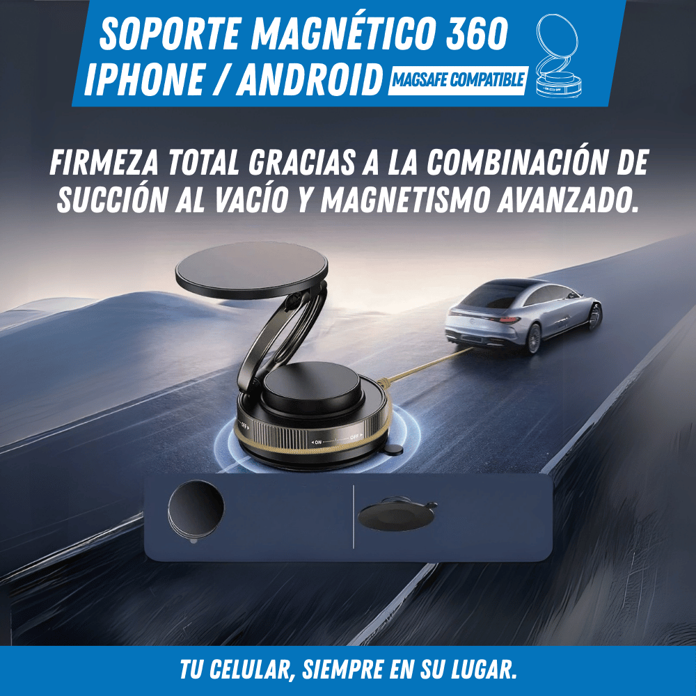 Soporte Magnético para Celular – Magneto 360 - Para Regalar - Paga al Recibir - Envío Gratis