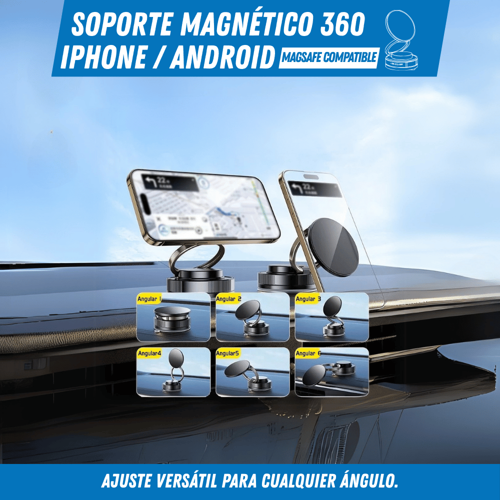 Soporte Magnético para Celular – Magneto 360 - Para Regalar - Paga al Recibir - Envío Gratis