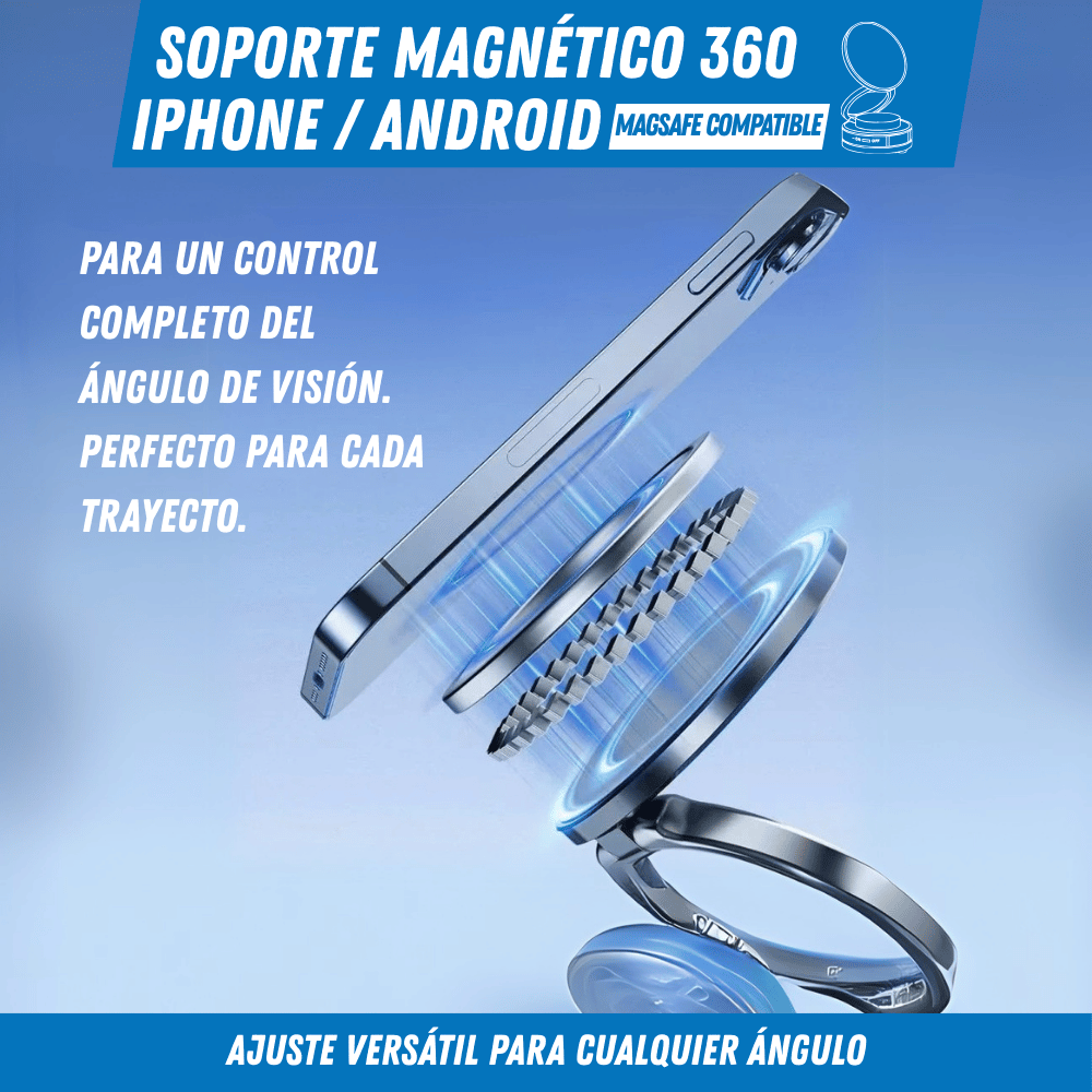 Soporte Magnético para Celular – Magneto 360 - Para Regalar - Paga al Recibir - Envío Gratis