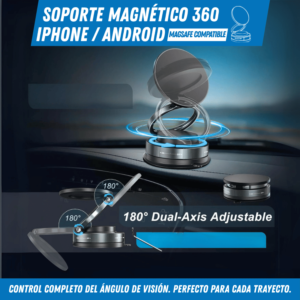 Soporte Magnético para Celular – Magneto 360 - Para Regalar - Paga al Recibir - Envío Gratis