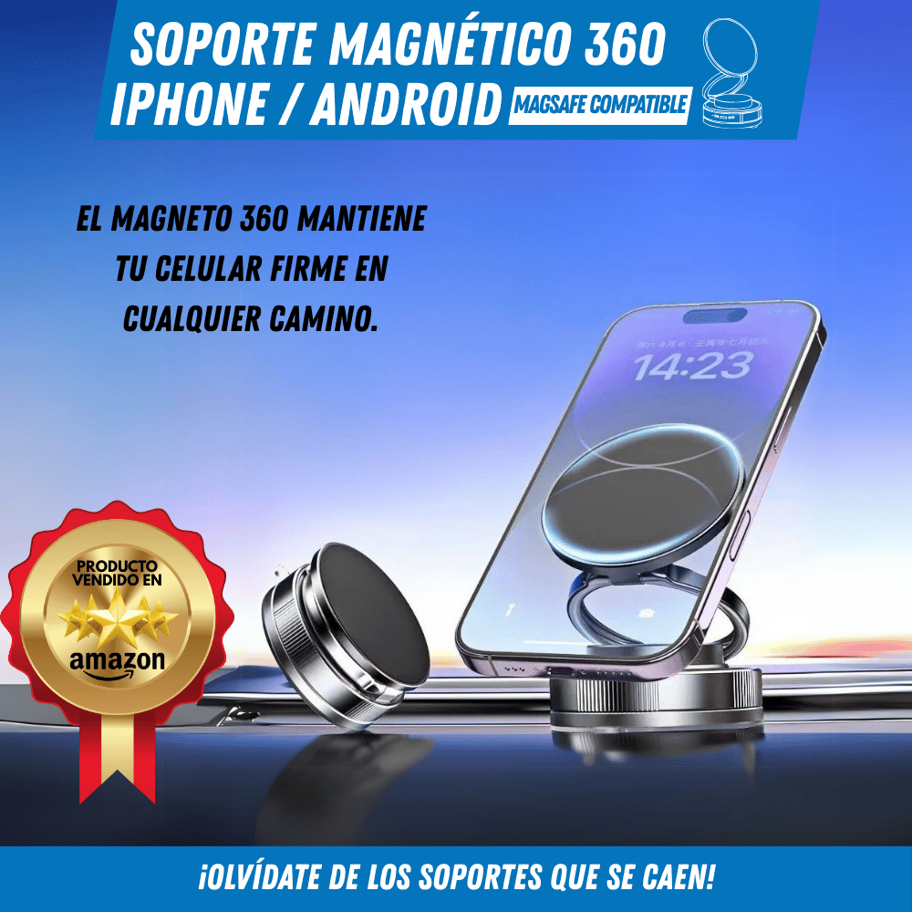Soporte Magnético para Celular – Magneto 360 - Para Regalar - Paga al Recibir - Envío Gratis