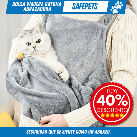 Bolsa Viajera Gatuna Abrazadora – SafePets - Para Regalar - Paga al Recibir - Envío Gratis