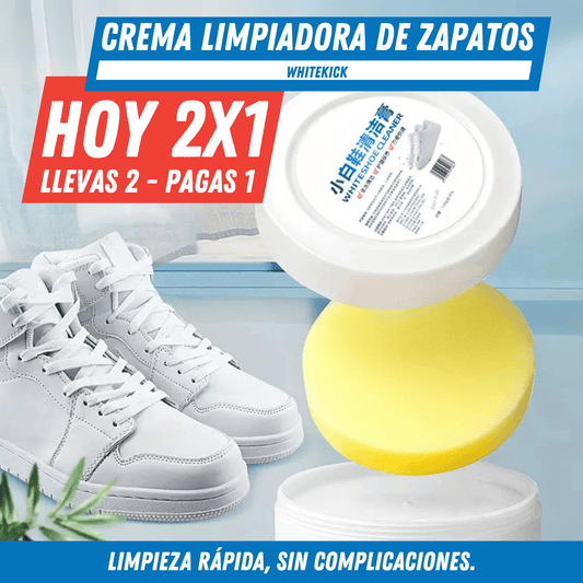 Crema Limpiadora de Zapatos - WhiteKicK Pague 1 lleve 2 - Para Regalar - Paga al Recibir - Envío Gratis