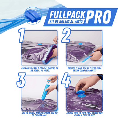 Kit Bolsas al vacío - FullPack Pro - Para Regalar - Paga al Recibir - Envío Gratis