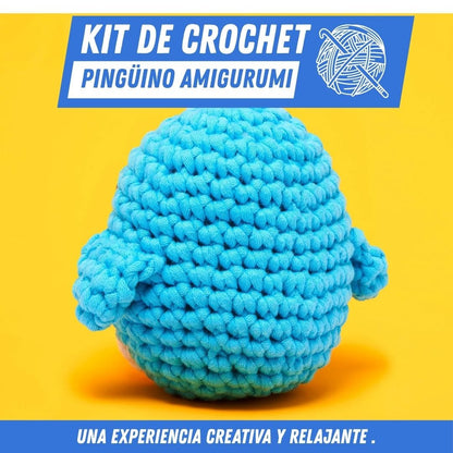 Kit de Crochet – Pingüino Amigurumi - Para Regalar - Paga al Recibir - Envío Gratis