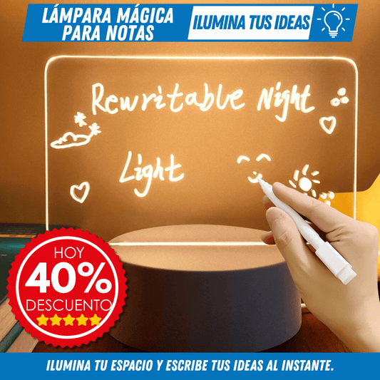 Lámpara Mágica para Notas – Ilumina tus ideas - Para Regalar - Paga al Recibir - Envío Gratis