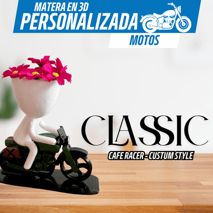 Matera Motera 3D Personalizable - Pasión sobre Ruedas - Para Regalar - Paga al Recibir - Envío Gratis