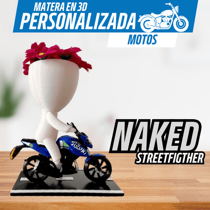 Matera Motera 3D Personalizable - Pasión sobre Ruedas - Para Regalar - Paga al Recibir - Envío Gratis